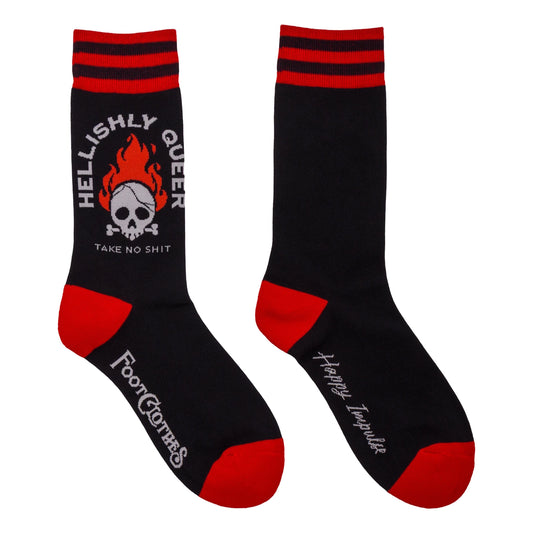 Foot Clothes Hellishly Queer Crew Socks