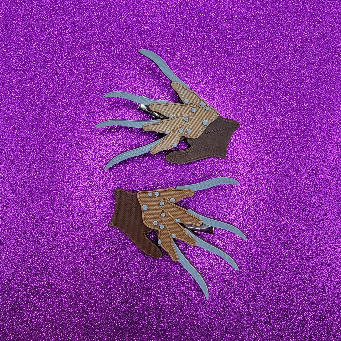 Printy Vibes Nightmare On Elm Street Freddy Glove Hair Clip