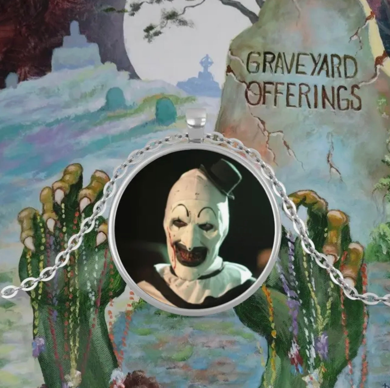 Collar Terrifier Ofrendas de cementerio
