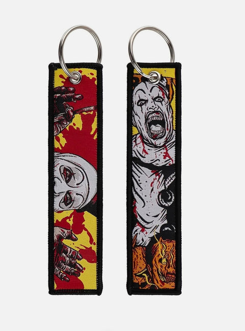 Embroidered Horror Keychain Jet Tag Terrifier