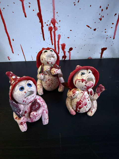 Dare Crafts Murder Mushies Sculpture