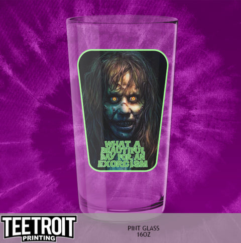 Teetroit The Exorcist Pint Glass