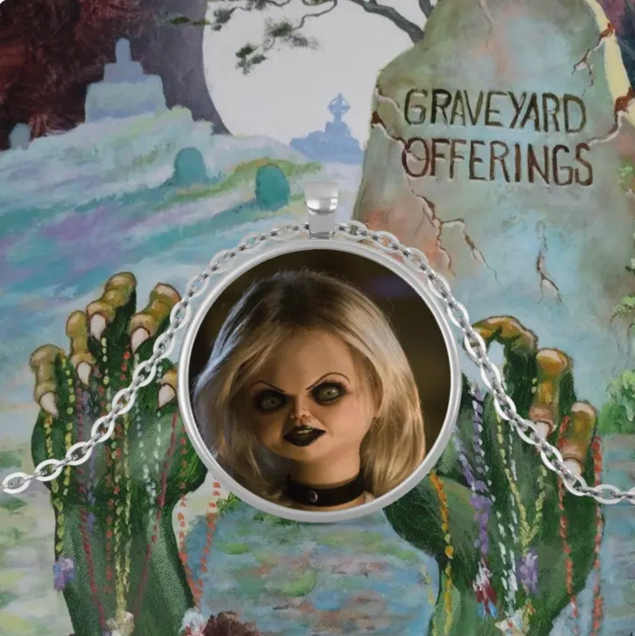 Graveyard Offerings Bride Of Chucky Necklace