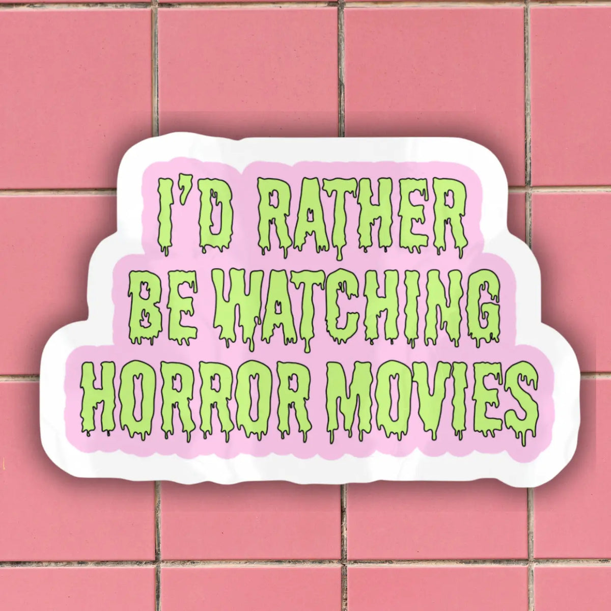 Belladonna Book Coven Rather Be Watching Horror Movies Sticker