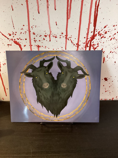 Cozy Coven Dual Headed Baphomet Print