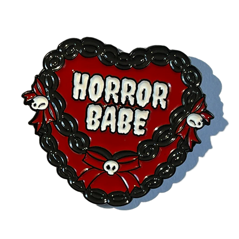 Horror Babe Cake Pin