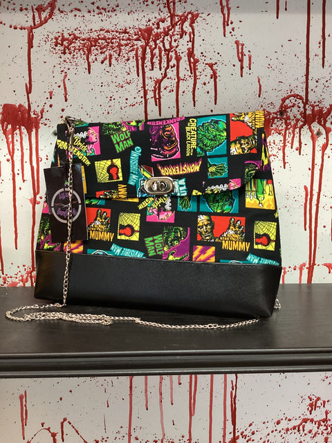 Baghag Emily Handmade Universal Monsters Neon Purse