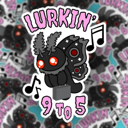 Pegatina de Mothman Kawaii Lindo y Tóxico