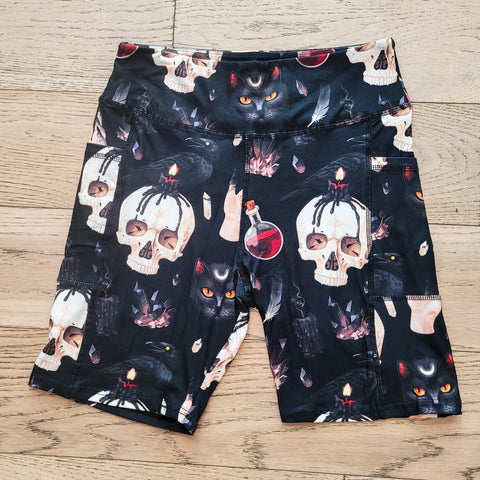 Beautifully Unique Leggings Salem Pocket Biker Shorts