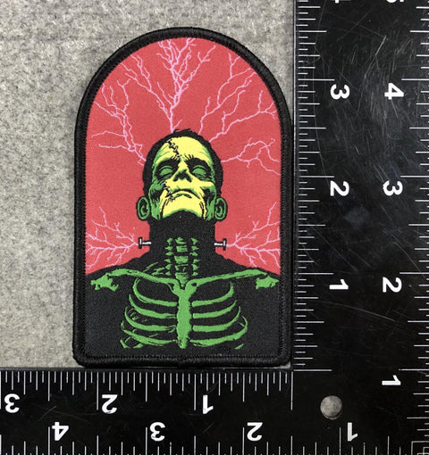 Terror Talk Frankenstein Woven Patch and Elvira Glow in the Dark Bundle