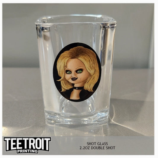 Teetroit Bride Of Chucky Shot Glass