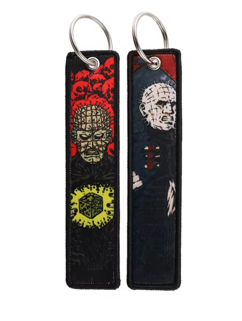 Embroidered Horror Keychain Jet Tag Hellraiser