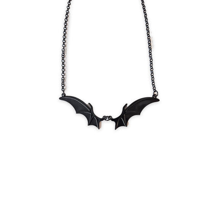 Black Bat Wing Necklace