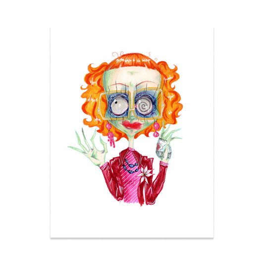 Violet Art Gladys the Witch Print