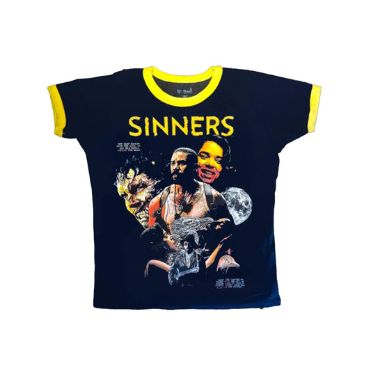 Vera’s Eyecandy Sinner’s Women’s Ringer Tee