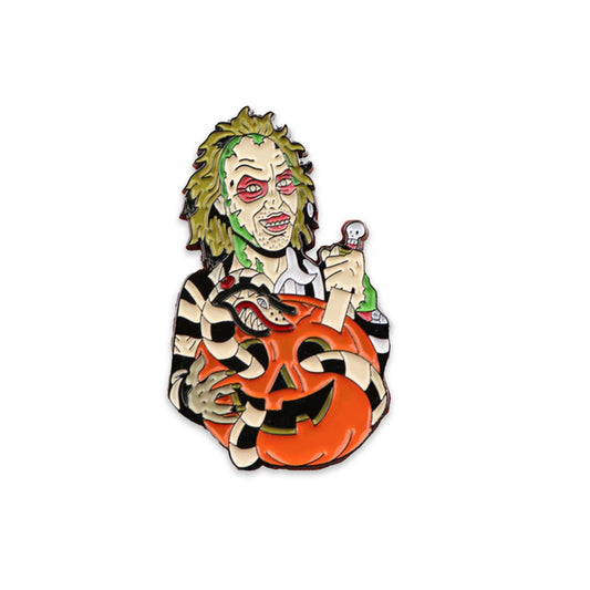 Beetlejuice Pumpkin Pin