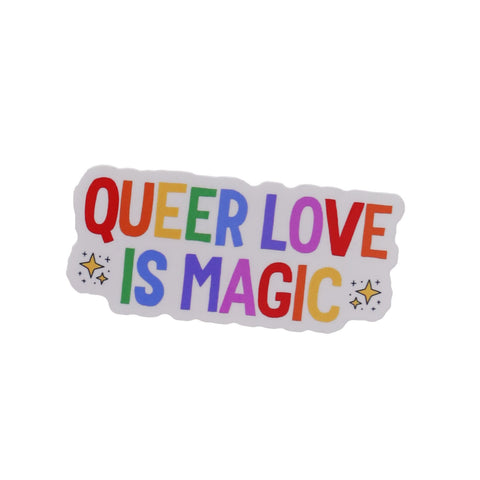 Radical Buttons Queer Love is Magic Sticker