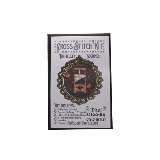 The Gloomy Gremlin Guillotine Traditional Cross Stitch Kit