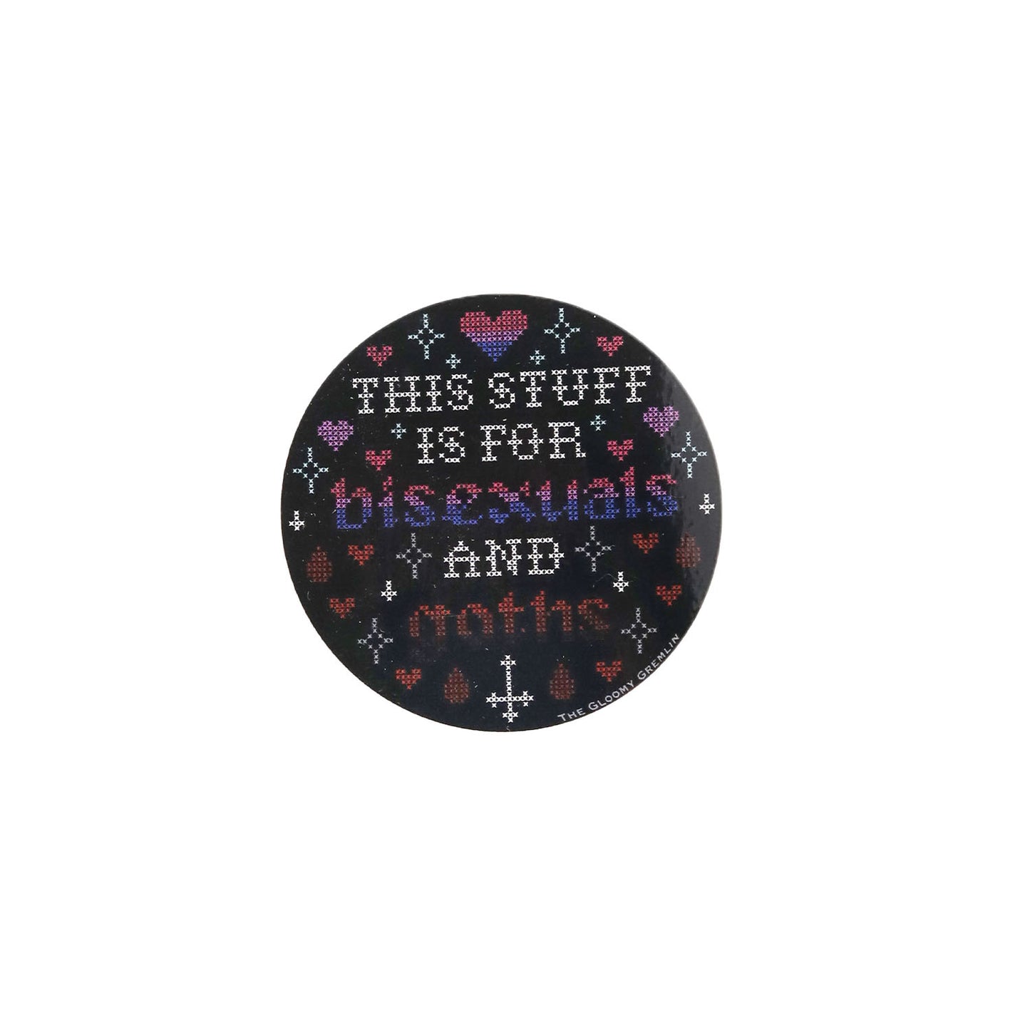 The Gloomy Gremlin Bi & Goth Sticker