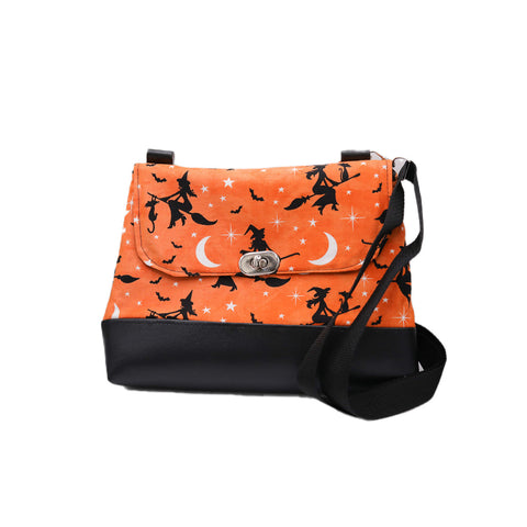 Baghag Emily Handmade Orange Halloween Purse