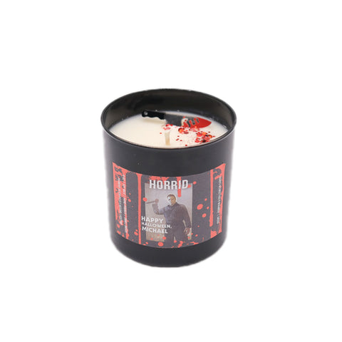 HORRID Happy Halloween Michael Horror Candle