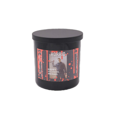 HORRID Happy Halloween Michael Horror Candle