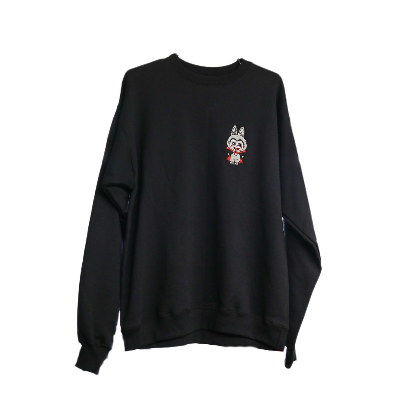 StitchnStabs Embroidered Dracula Labubu Crewneck