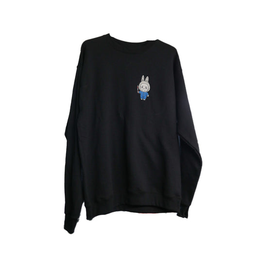 StitchnStabs Embroidered Halloween Labubu Crewneck