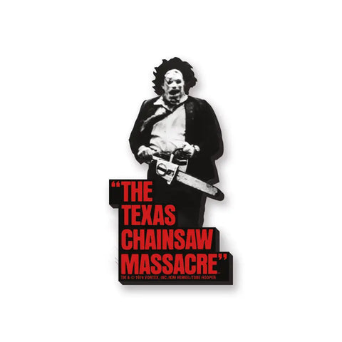 Texas Chainsaw Massacre B&W Horror Magnet
