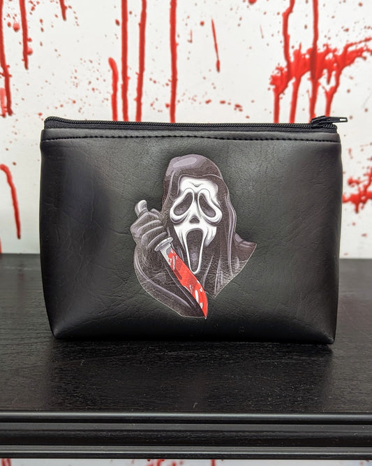 Bolsa de maquillaje Ghostface de calaveras rebeldes