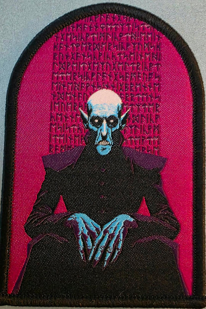 Terror Talk Nosferatu: Lote de parche tejido y pegatina