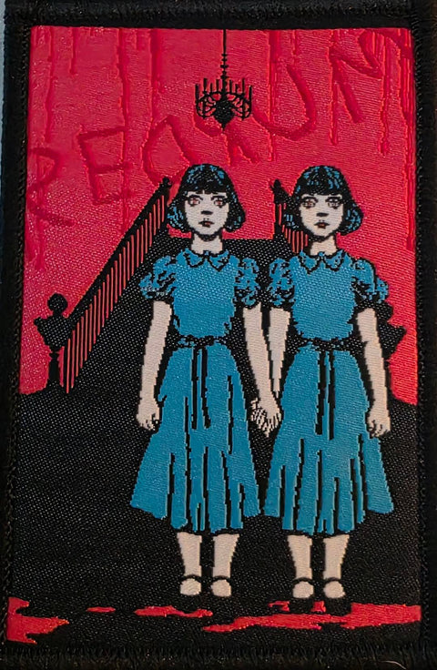 Terror Talk Shining Twins Woven Patch and Black Lagoon Sticker Bundle