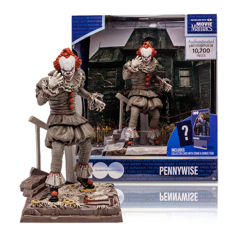 Pennywise from IT (WB 100: Movie Maniacs) 6" Posed Figure