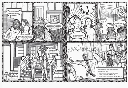 Sobrevive a la noche: una aventura de colorear asesina