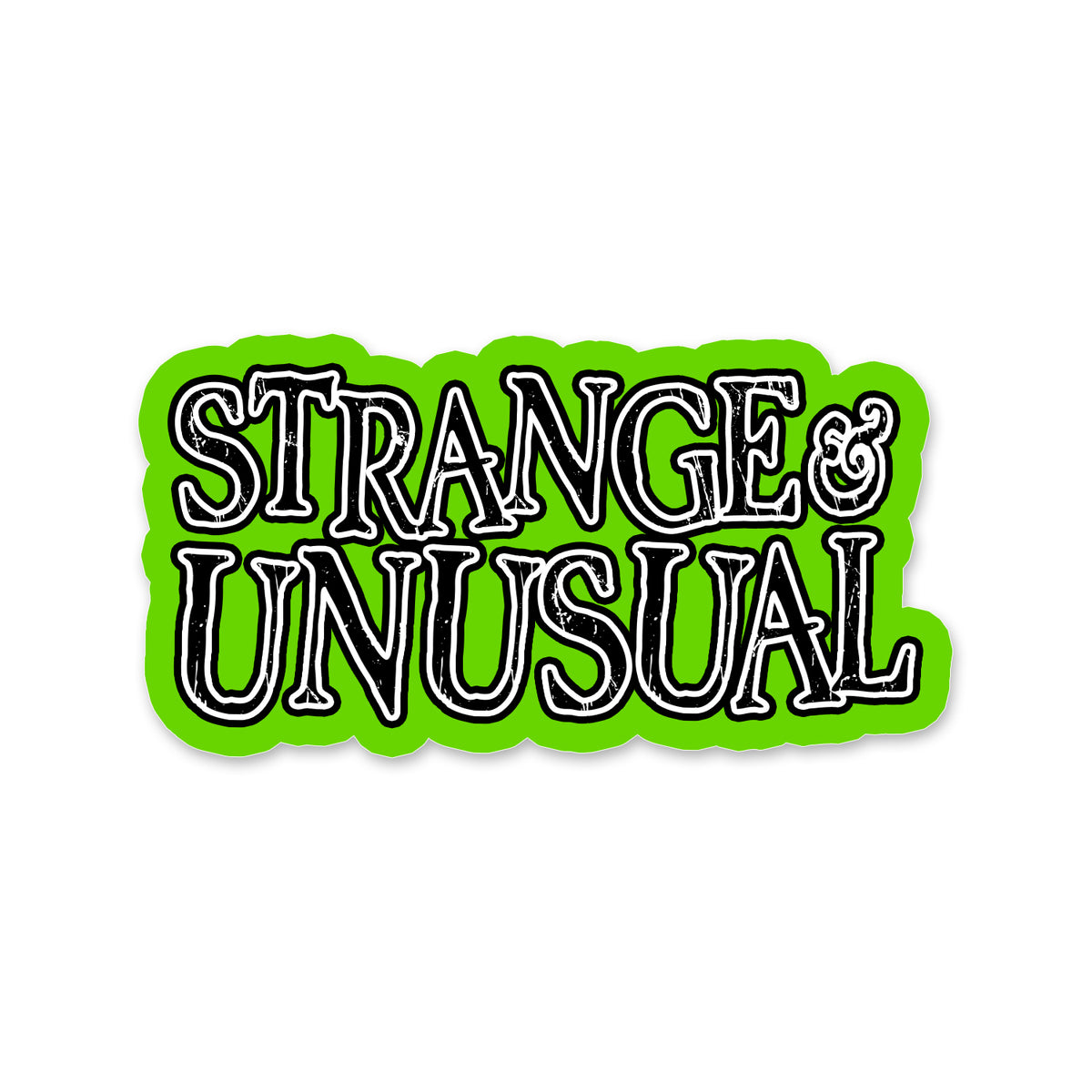 HORRID Strange & Unusual Die-Cut Sticker