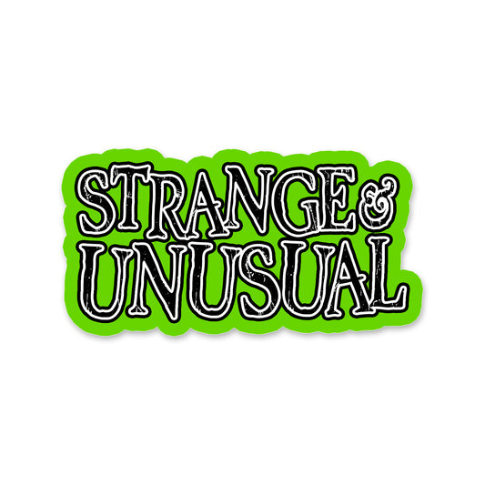 HORRID Strange & Unusual Die-Cut Sticker